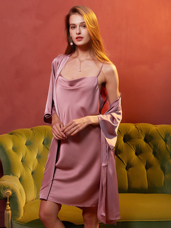 ピンクパジャマ セット ピンク レイブ クラブ ポリエステル ランジェリー