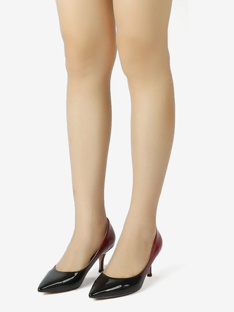 レディース フォーマルイブニング パンプス ポインテッドトゥ スティレットヒール