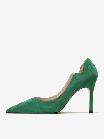 レディース ハイヒール ポインテッドトゥ スティレットヒール スリッポン パンプス