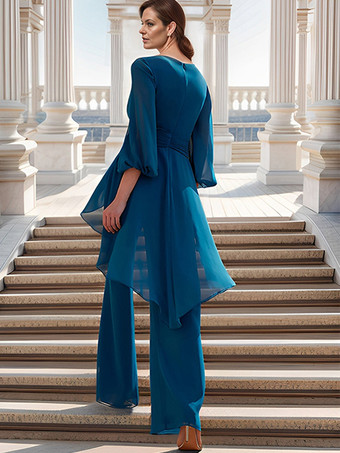 ブライダルマザードレス Vネック 半袖 ジャンプスーツ フリル 床長さのゲストドレス 結婚式用