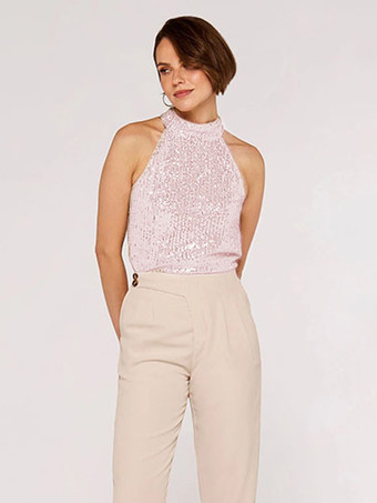 Tanks & Camis Sleeveless Sexy Straps Neck Lace Up Daily Casual