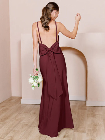 ブライドメイドドレス チュール シース マキシレングス フォーマルガウン