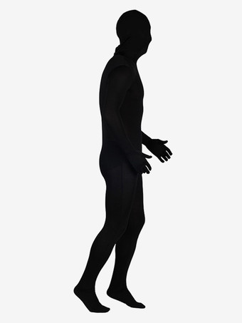 ブラックユニカラー全身タイツスーツフルボディライクラスパンデックスセクシーなライクラジャンプスーツ