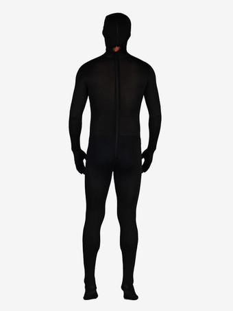 ブラックユニカラー全身タイツスーツフルボディライクラスパンデックスセクシーなライクラジャンプスーツ
