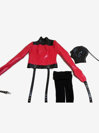 PVC コスチューム レッド PVC レディース