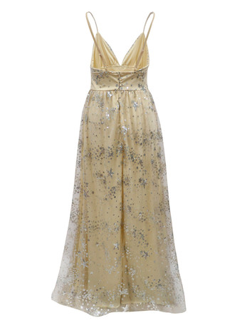 誕生日セクシーパーティードレス ノースリーブ フロントスリット バックレス プロム マキシドレス