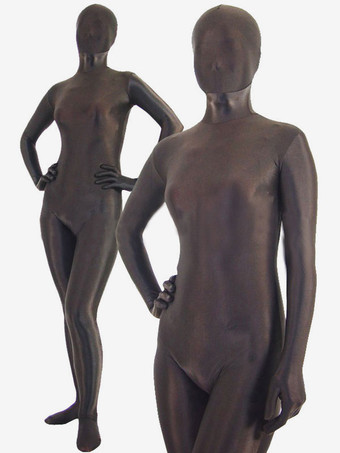 全身タイツ　茶色　単色　カラータイツ　ピュア　透明人間　ニンジャ　舞台　演劇　仮装　変装　パーティー衣装　イベント　宴会　コスチューム