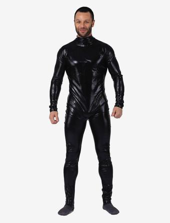 Black Velvet Unisex Zentai Suit Halloween Full Bodysuit Costume