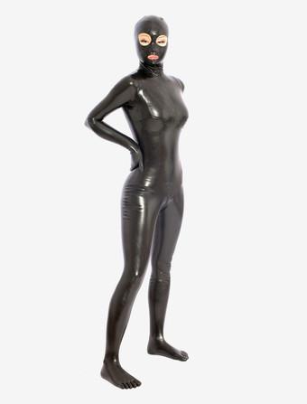 Halloween Zentai Jumpsuit Mulheres negras Sexy Lycra Spandex Catsuit sem  capuz - Milanoo.com