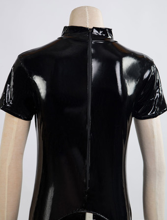 セクシー全身タイツ セクシータイツ　ブラック　女性用　PVC　大人用　 ハロウィン