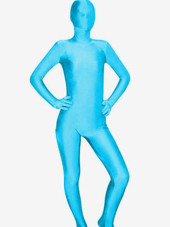 Sky Blue Morph Suit Adults Bodysuit Lycra Spandex Catsuit for Women 