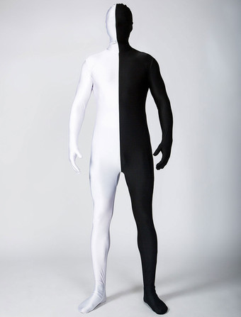 全身タイツ　コスチューム　カラーブロック　フルボディ　ボディースーツ　ユニセックス ハロウィン