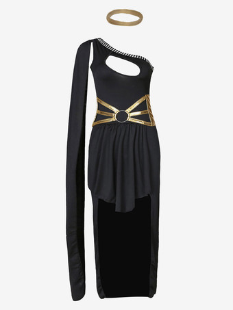 ギリシャの司祭の衣装白いセクシーなポリエステルのドレス女神の衣装