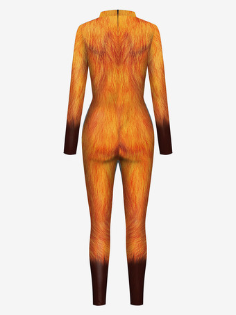 Tuta animale aderente halloween tuta zentai tuta leopardata da donna body scheletro Halloween spaventoso lycra spandex tuta