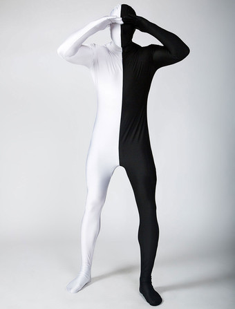 全身タイツ　コスチューム　カラーブロック　フルボディ　ボディースーツ　ユニセックス ハロウィン