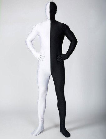 全身タイツ　コスチューム　カラーブロック　フルボディ　ボディースーツ　ユニセックス ハロウィン