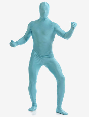 全身タイツ　ピュア　ニンジャ　舞台　演劇　仮装　変装　パーティー衣装　イベント　宴会　コスチューム　ライトスカイブルー　 ハロウィン