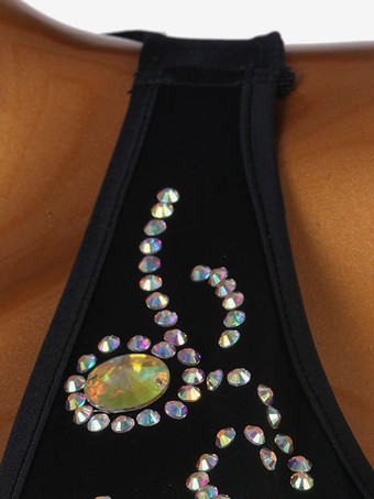 ラテンダンスコスチューム黒人女性のライクラスパンデックスドレスダンスコスチューム