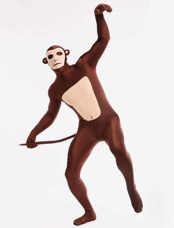 Monkey Zentai Suit, Lycra Spandex Animal Costume, Halloween 