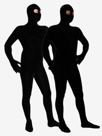 全身タイツ　ブラック　目出し　単色　ピュア　ニンジャ　舞台　演劇　仮装　変装　パーティー衣装　イベント　宴会　コスチューム