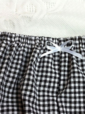 ショートドロワーズ　ブラック　可愛い　コットン　パーティー　