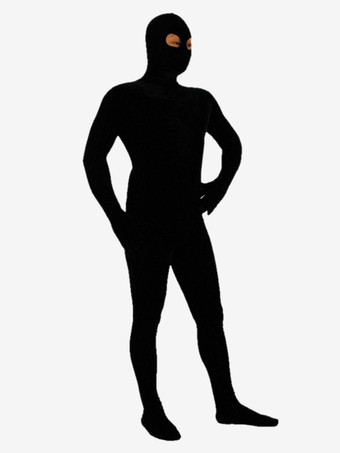 全身タイツ　ブラック　目出し　単色　ピュア　ニンジャ　舞台　演劇　仮装　変装　パーティー衣装　イベント　宴会　コスチューム