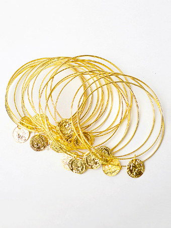 ダンス 衣装 ゴールド ベリーダンス衣装 女性用 社交ダンス衣装 アームウェア メタリック