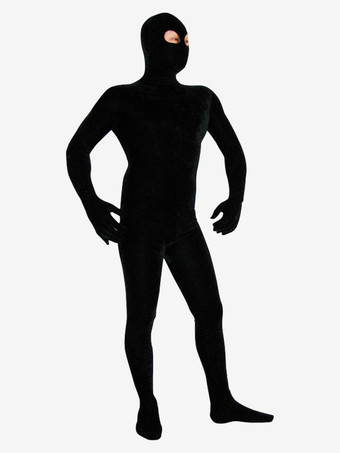 ブラック 全身タイツ　ブラック　目出し　単色　ピュア　ニンジャ　舞台　演劇　仮装　変装　パーティー衣装　イベント　宴会　コスチューム