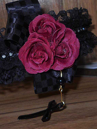 ロリィタ髪飾り　マルチカラー　可愛い　レース　シンセティック（合成素材）　ダンスパーティー　