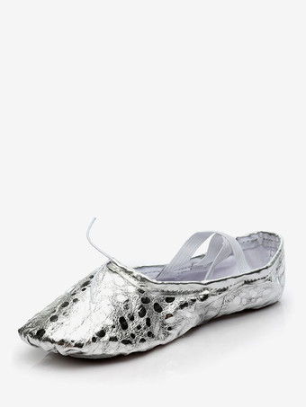 シルバー バレエシューズ　バレエフラットシューズ　シンプル　新作