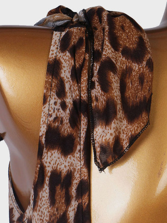 ラテンダンスドレスヒョウ女性のライクラスパンデックスドレスラテンダンサーダンスウェア