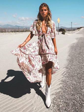 Low cut summer dress online