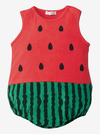 レッド 子供スイカイチゴパイナップル衣装幼児ベビー服ハロウィン