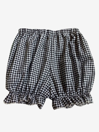 ショートドロワーズ　ブラック　可愛い　コットン　パーティー　