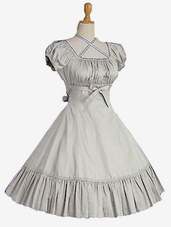 セージグリーン甘いロリータドレスOP　2025　ワイン赤　ショートスリーブロリータワンピースドレス　ワイン赤　アイドル衣装