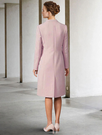 花嫁の母親のためのパーティードレス Vネック 長袖 Aライン 結婚式用ゲストドレス 無料カスタマイズ