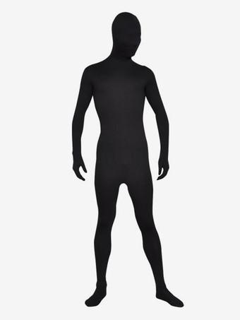 Morph Suit Black Lycra Spandex Fabric Zentai Suit Unisex Full Body
