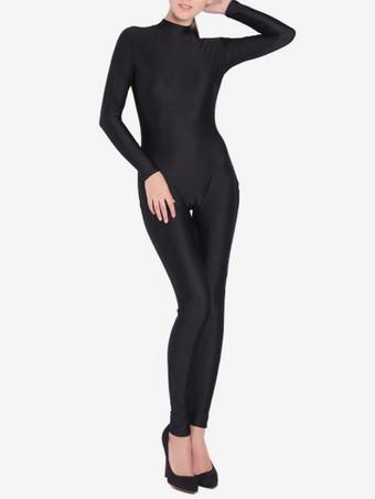 Black Sexy Bodysuit Adults Lycra Spandex Catsuit for Women - Milanoo.com