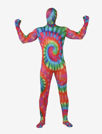 Morph Suit Colorful Zentai Suit Painted Full Body Lycra Spandex Bodysuit Unisex Full Body Suit