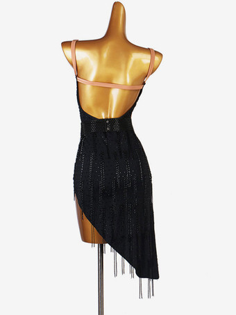 ラテンダンスコスチューム黒人女性のライクラスパンデックスドレスダンスウェア