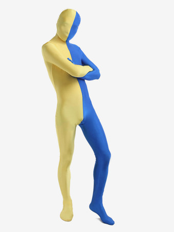 スプリット全身タイツ　コスチューム　ハロウィン　マルチカラー　大人用　ライクラ・スパンデックス　ユニセックス　 ハロウィン