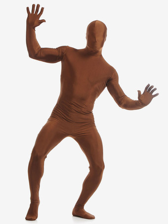 全身タイツ ピュア　ニンジャ　舞台　演劇　仮装　変装　パーティー衣装　イベント　宴会　コスチューム　ブラウン　 ハロウィン