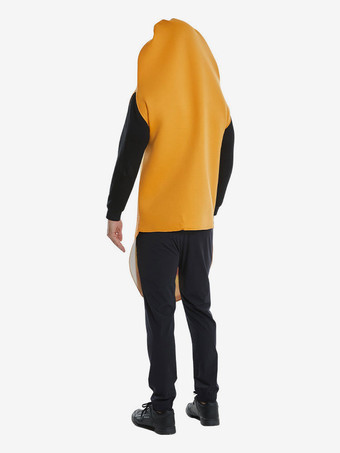 ハロウィンハロウィンコスチュームイエローユニセックスファニートップポリエステルトップホリデーコスチューム