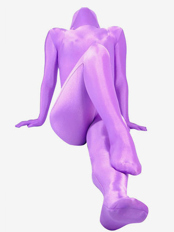 パープル　全身タイツ　カラータイツ　ピュア　透明人間　ニンジャ　舞台　演劇　仮装　変装　パーティー衣装　イベント　宴会　コスチューム