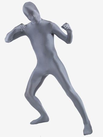 全身タイツ　グレー　カラータイツ　ピュア　透明人間　ニンジャ　舞台　演劇　仮装　変装　パーティー衣装　イベント　宴会　コスチューム