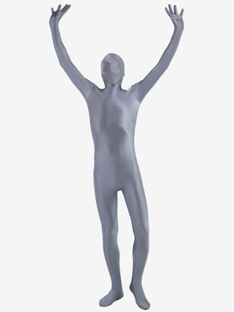 全身タイツ　グレー　カラータイツ　ピュア　透明人間　ニンジャ　舞台　演劇　仮装　変装　パーティー衣装　イベント　宴会　コスチューム