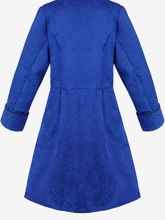 人のための白いヴィンテージコートボタンのジャカードレトロの衣裳