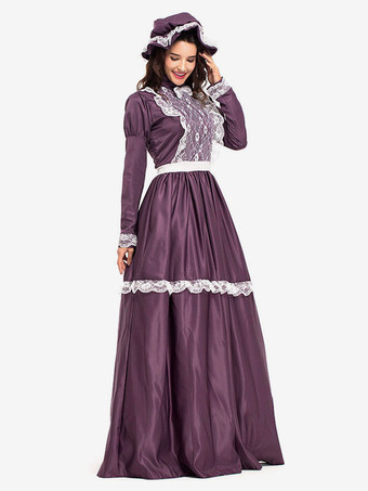 中世 ドレス 女性用 プリンセス 貴族ドレス フクシア 中世風 マルディグラ レトロ ヨーロッパ 宮廷風 中世 ドレス・貴族ドレス