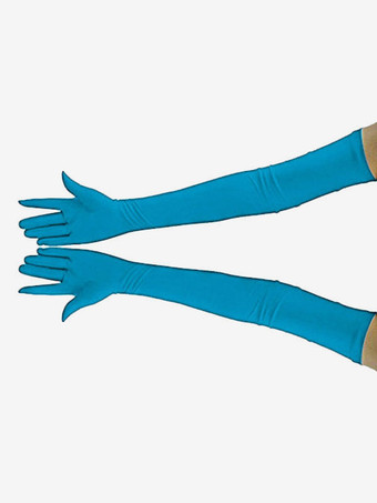 ダズリンブルーコスチュームアクセサリー　グローブ　グローブ　ポリエステル　大人用　ユニセックス　ライクラ・スパンデックス　色無地　 ハロウィン