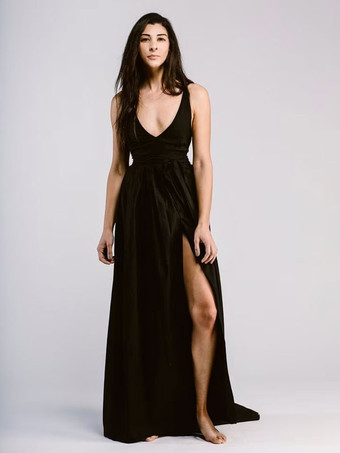 黒のウェディングドレスレース A ライン長袖花嫁衣装トレーン無料カスタマイズ